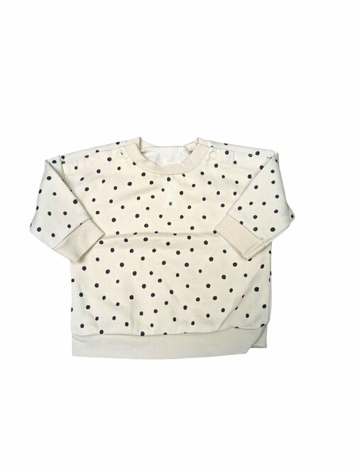 Světlá mikina s puntíkama pro holky outlet TU