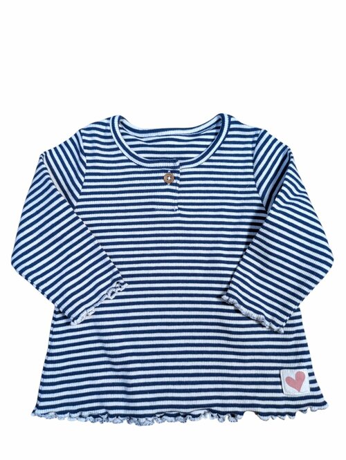 Bílo modré triko s pruhy a dlouhým rukávem pro holky secondhand M&S