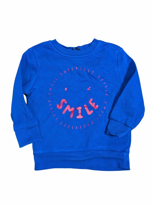 modrá mikina bez kapuce s obrázkem pro kluky secondhand George