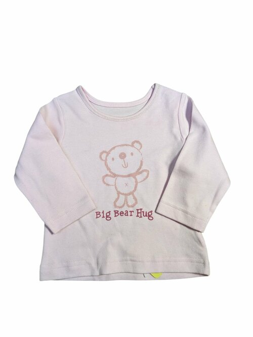 Růžové triko s obrázkem medvídka pro holky outlet baby