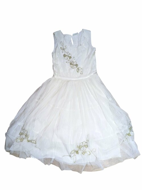 bílé dlouhé šaty pro holky secondhand Next 