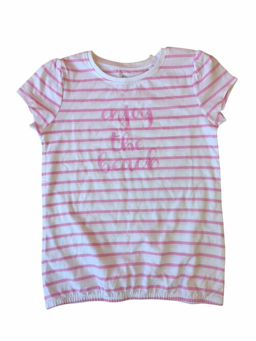 Pruhované triko bílo růžové pro holky secondhand Topolino