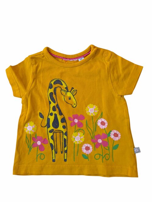 žluté triko se žirafou pro holky secondhand NKD