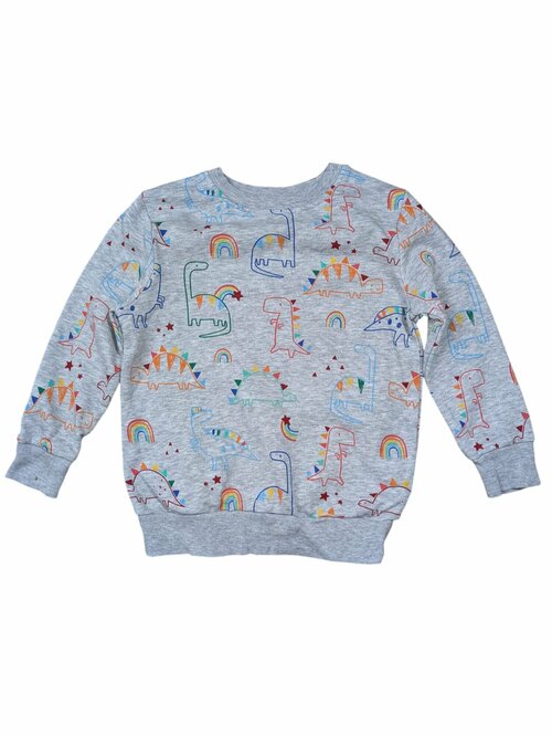 šedá mikina s dinosaury pro kluky secondhand George