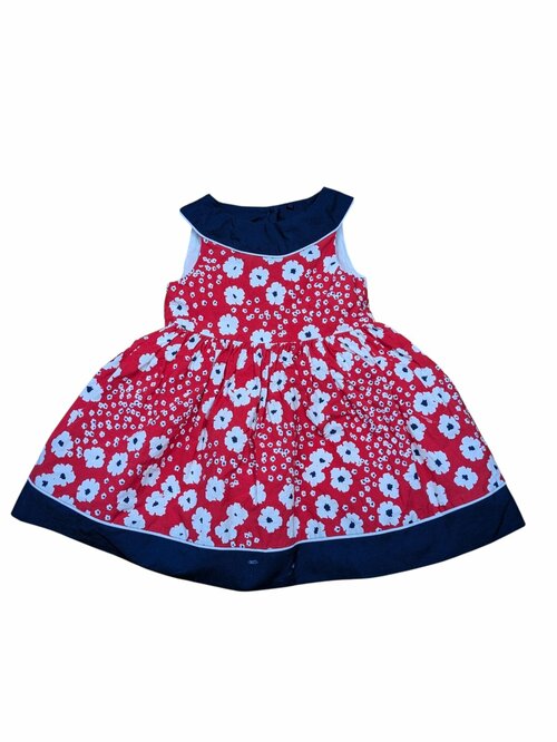 Červené šaty kytkované pro holky secondhand mothercare