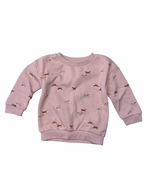 Růžová mikina s koníky pro holky outlet Primark