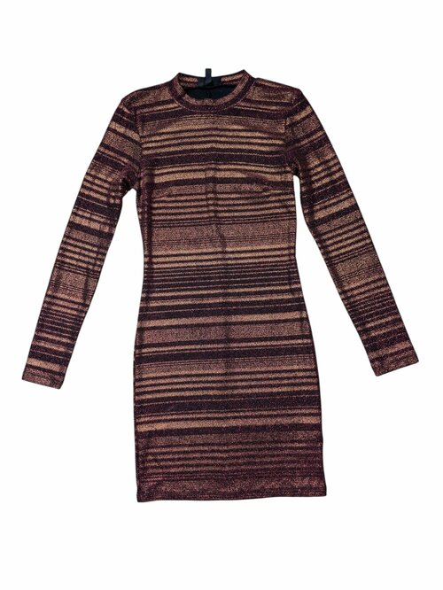 Třpytivé šaty pruhované pro holky secondhand TopShop