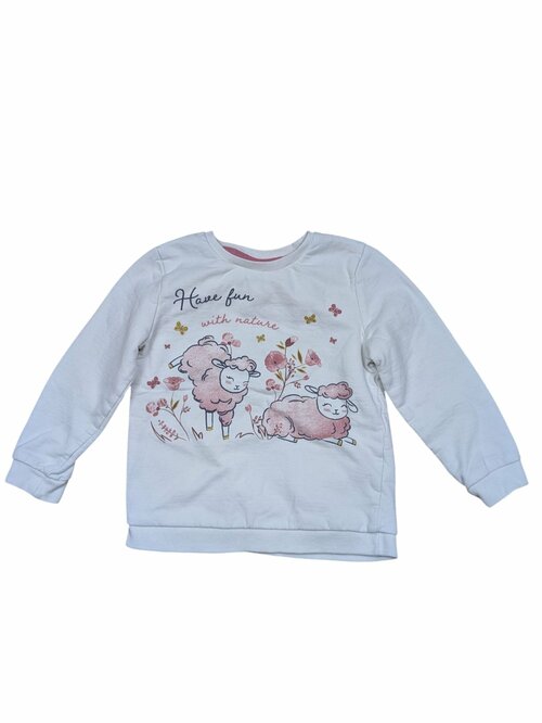 Bílá mikina s obrázkem pro holky secondhand So Cute