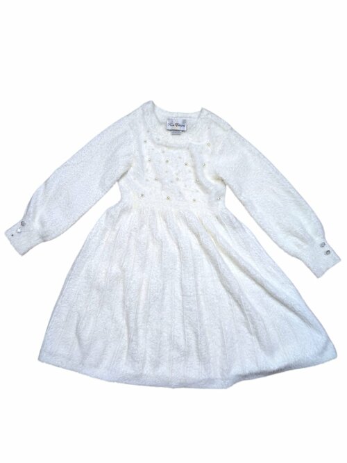 Bílé teplé šaty pro holky secondhand Rare Editions