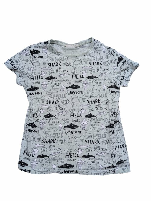 Zelinkavé triko s obrázky pro kluky secondhand KappAhl