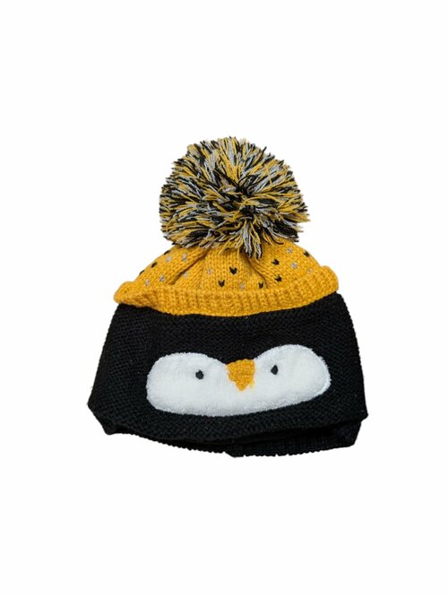 Zimní čepice s kulichem tučňák pro kluky secondhand F&F