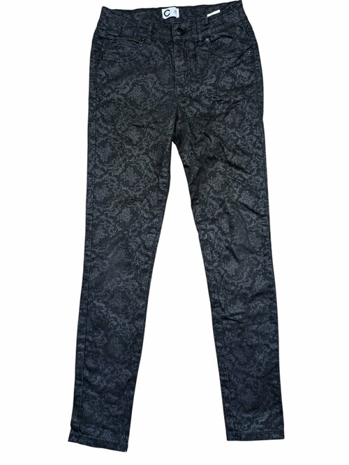 Černé džíny se vzorem pro holky secondhand Cubus