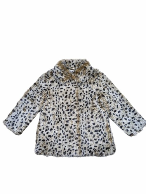 Chlupatá bunda se vzorem pro holky secondhand M&S