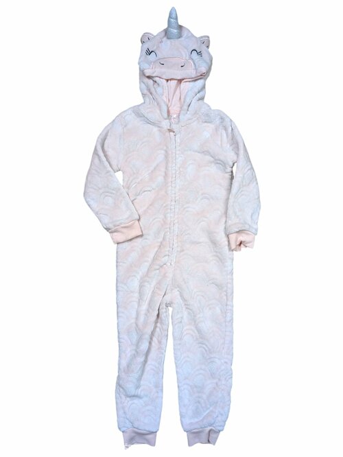 Světle růžový overal jednorožce pro holky secondhand George