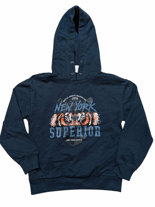 Tmavá mikina s obrázkem pro kluky secondhand L&D