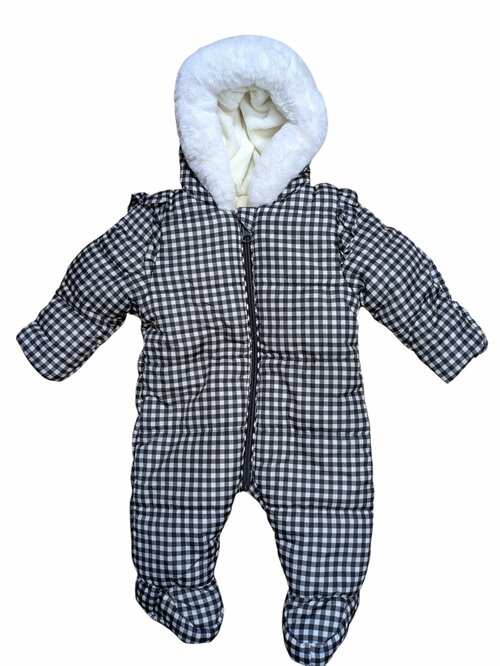 Kostkovaná zimní kombinéza se šustem pro holky secondhand George