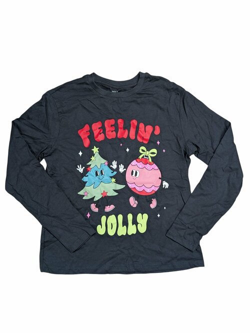 Tmavé triko dlouhý rukáv pro holky secondhand M&S