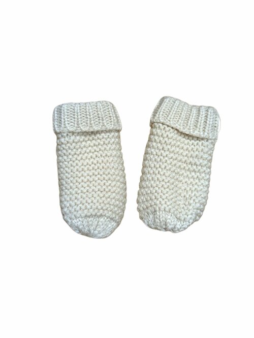 Světlé pletené bezprsté rukavice pro holky secondhand F&F