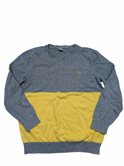 Šedo žlutý svetr slabý pro kluky secondhand Yigga