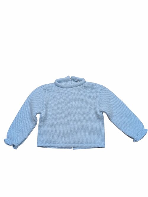 Světle modrý pletený svetřík pro kluky secondhand My Little Chick