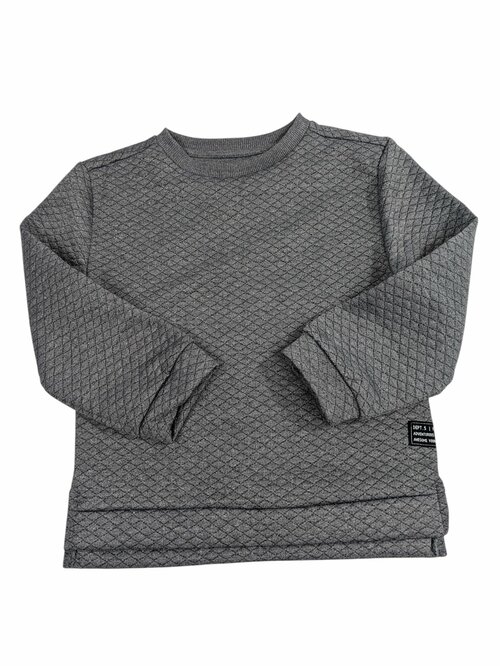 Šedá vzorovaná mikina pro kluky secondhand