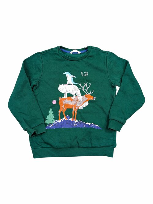 Zelená mikina s obrázkem pro kluky secondhand M&S