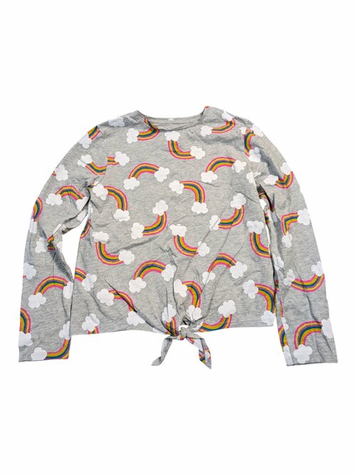 Šedé triko s duhou pro holky secondhand By Very