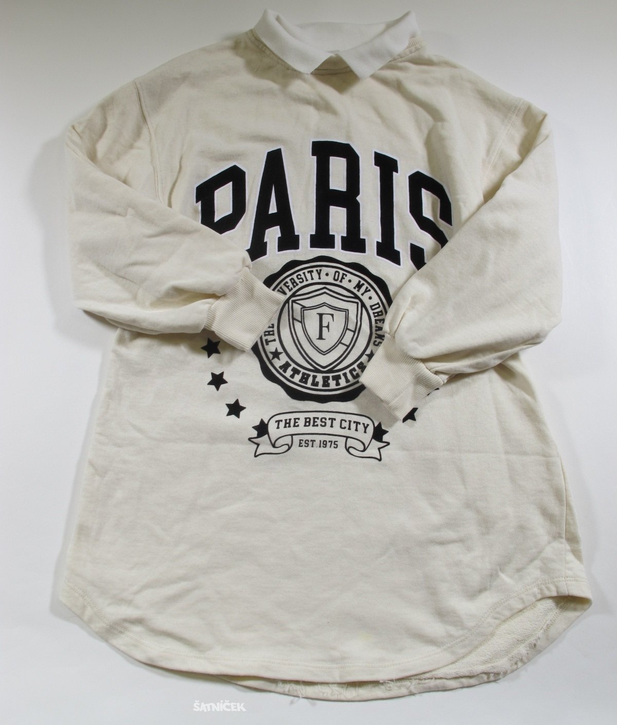 Smetanová mikina pro hoky  second hand 