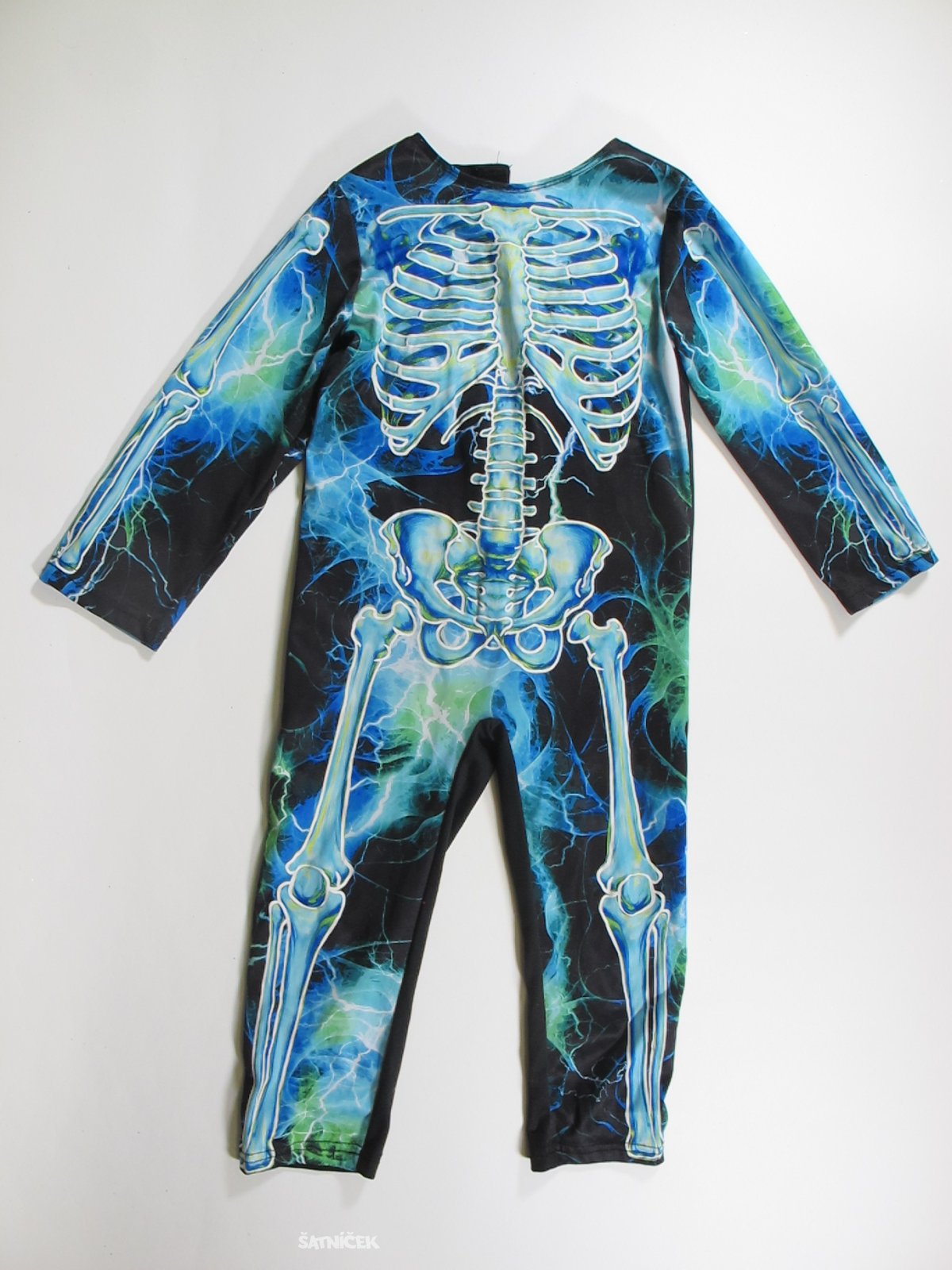 Kostým na karneval pro kluky kostlivec secondhand