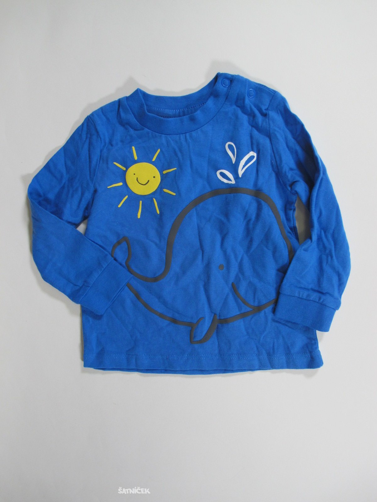Triko dl.rukáv pro kluky modré   secondhand