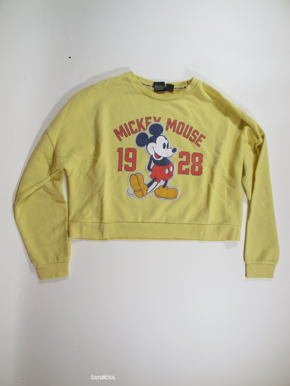 MIkina pro holky crop žlutá secondhand