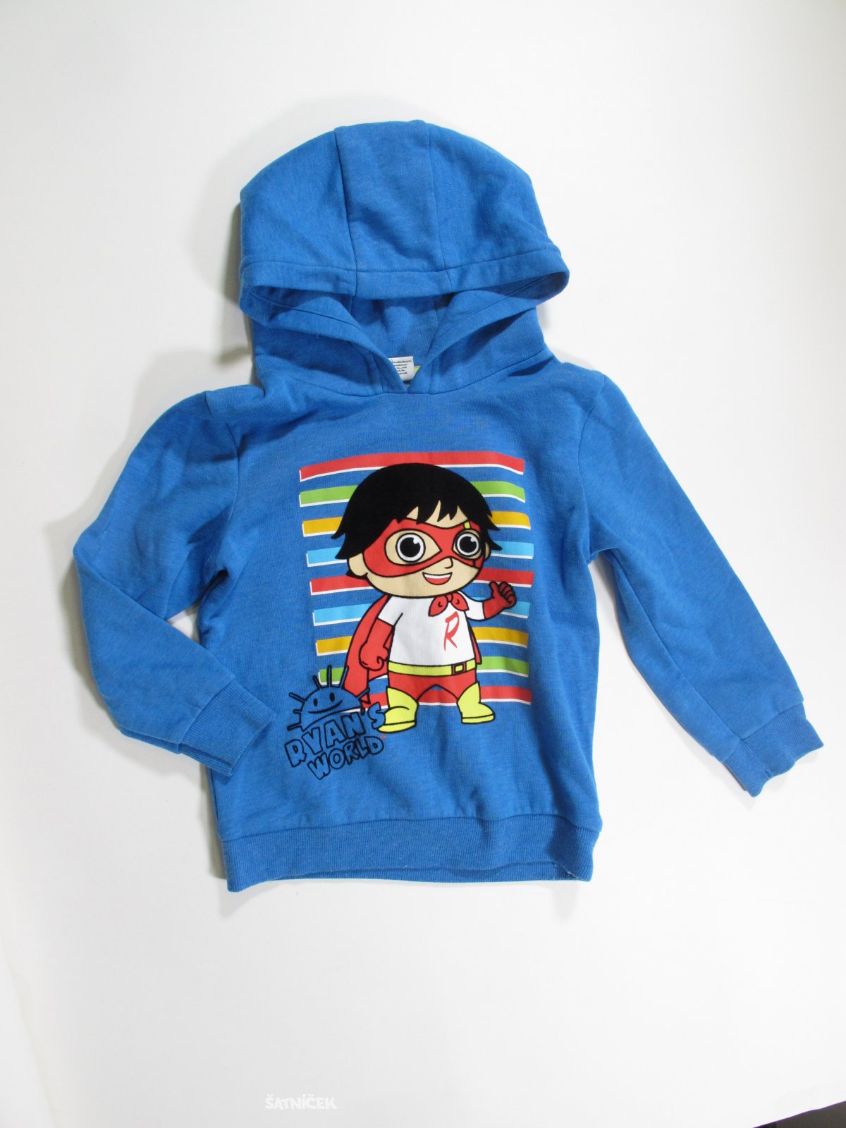 Modrá mikina pro kluky s obrázkem secondhand