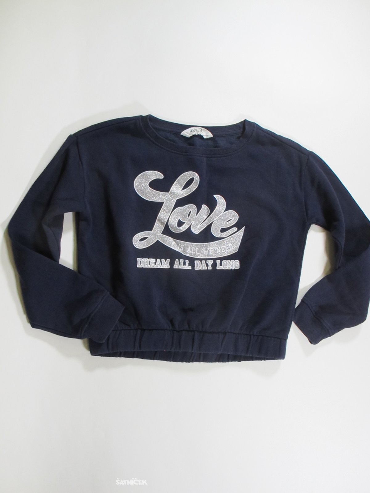 Mikina  pro holky  modrá  crop  secondhand