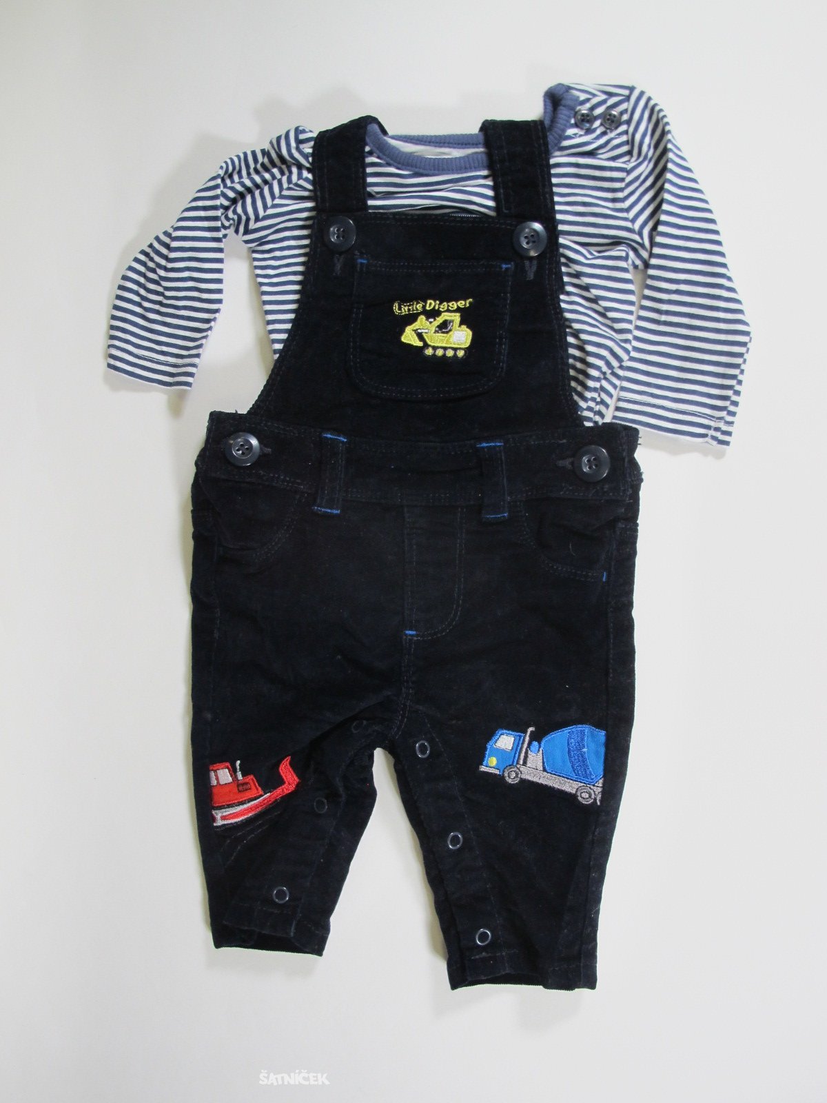 Komplet pro kluky modro bílý  secondhand