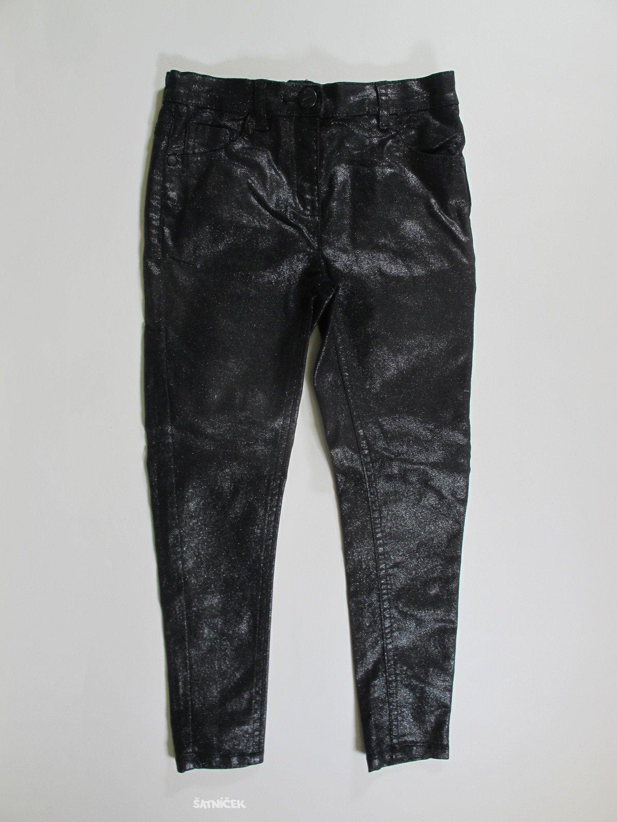 Černé kalhoty  pro holky  třpytivé secondhand
