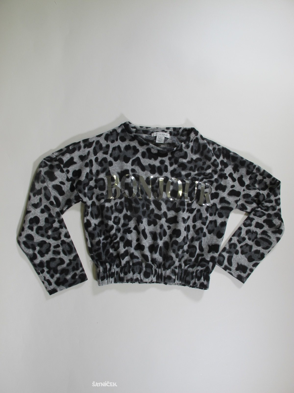 Slabší svetýrek se vzorem ,crop secondhand