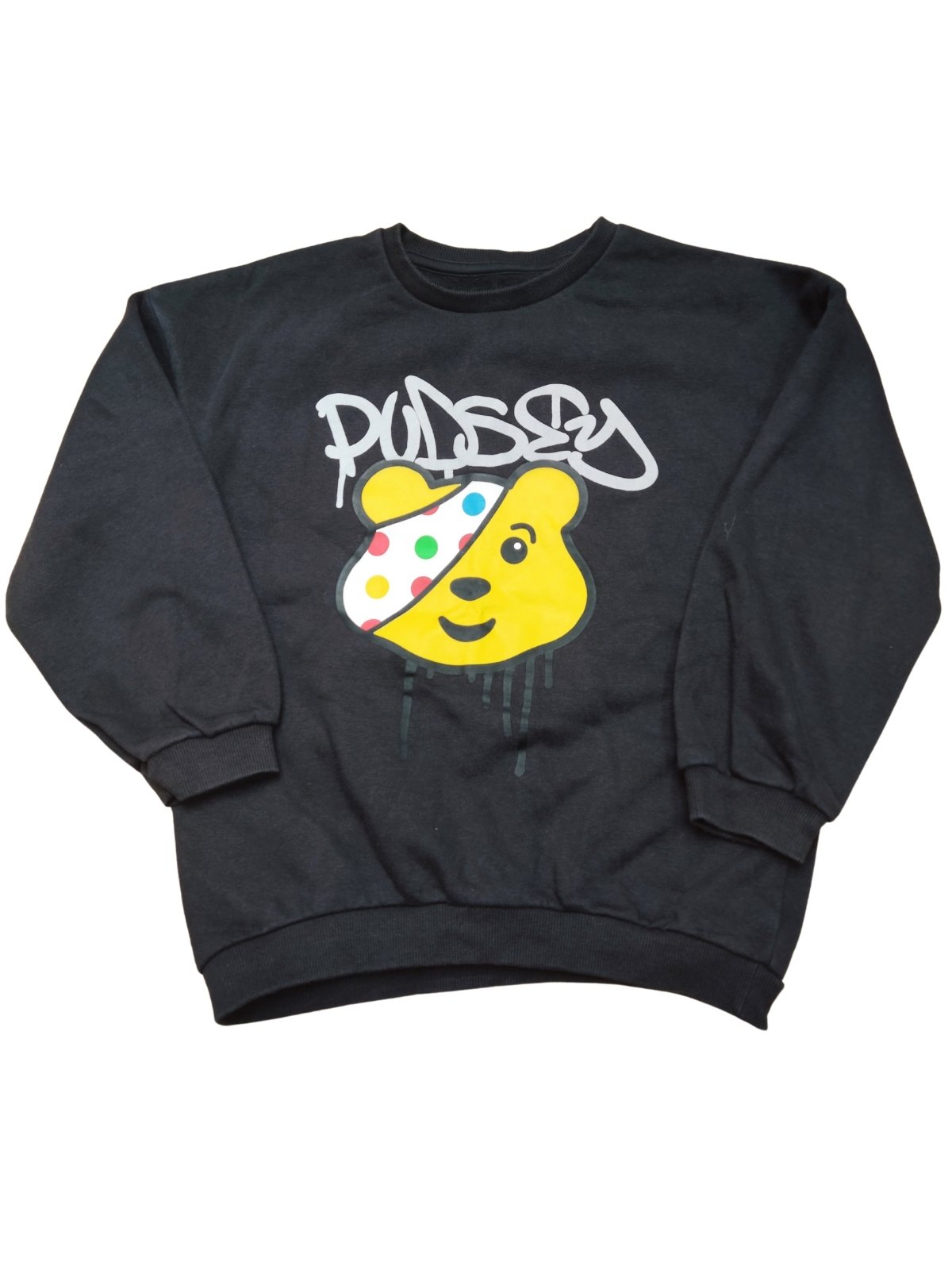 Mikina černá pro kluky s medvídkem secondhand