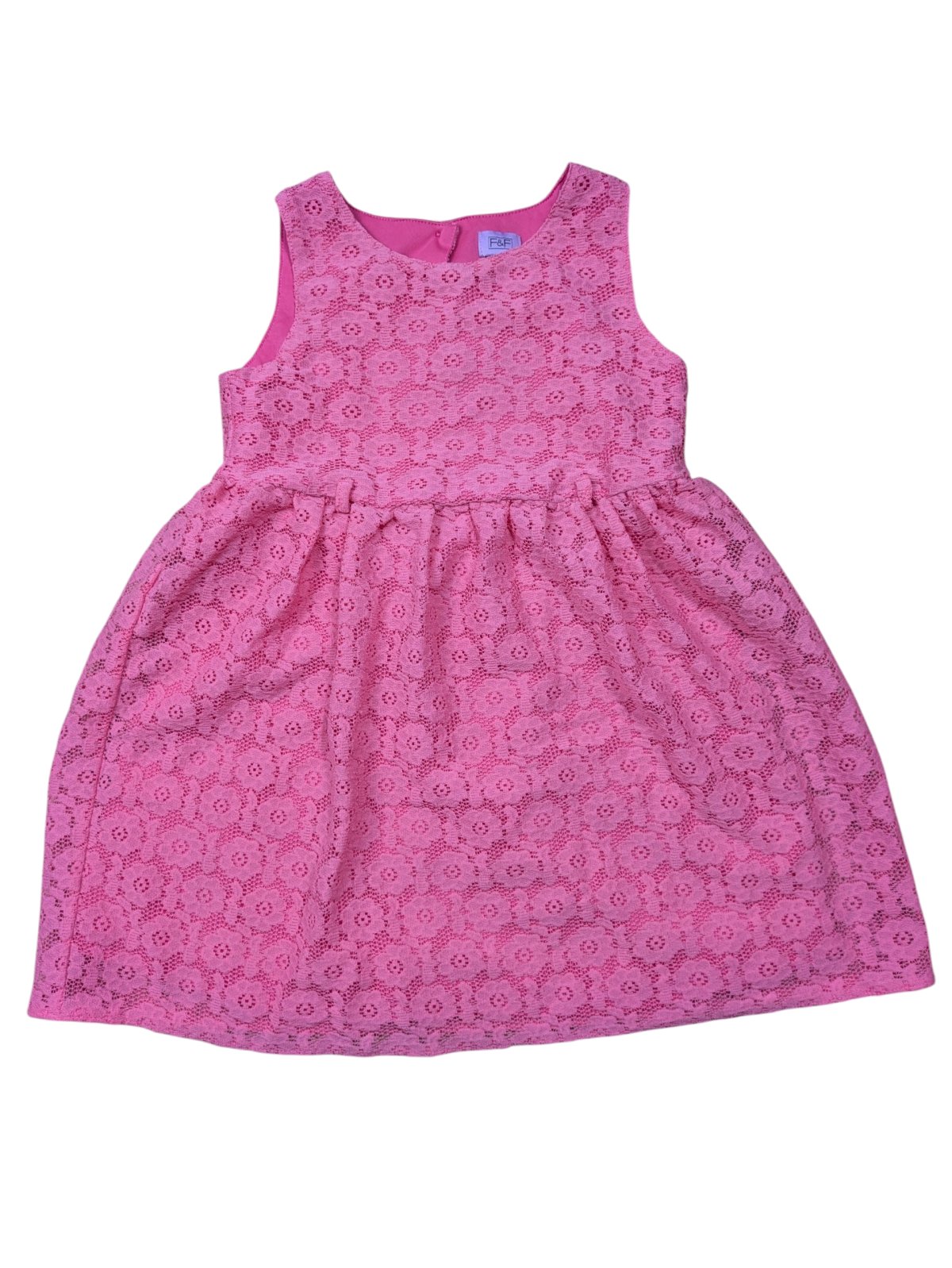 Růžové šaty s květinami secondhand