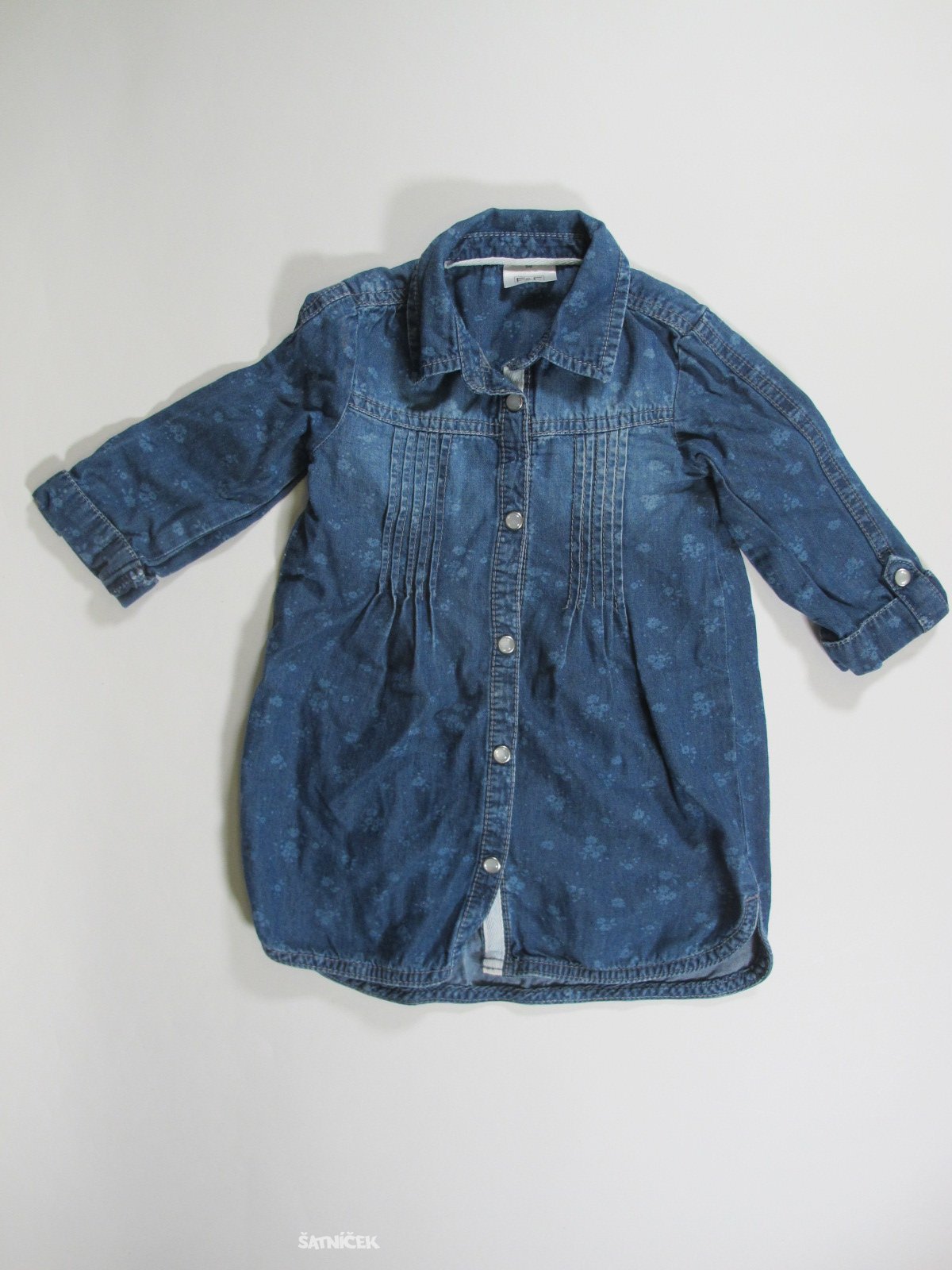 Modrá džíová košile pro holky  secondhand