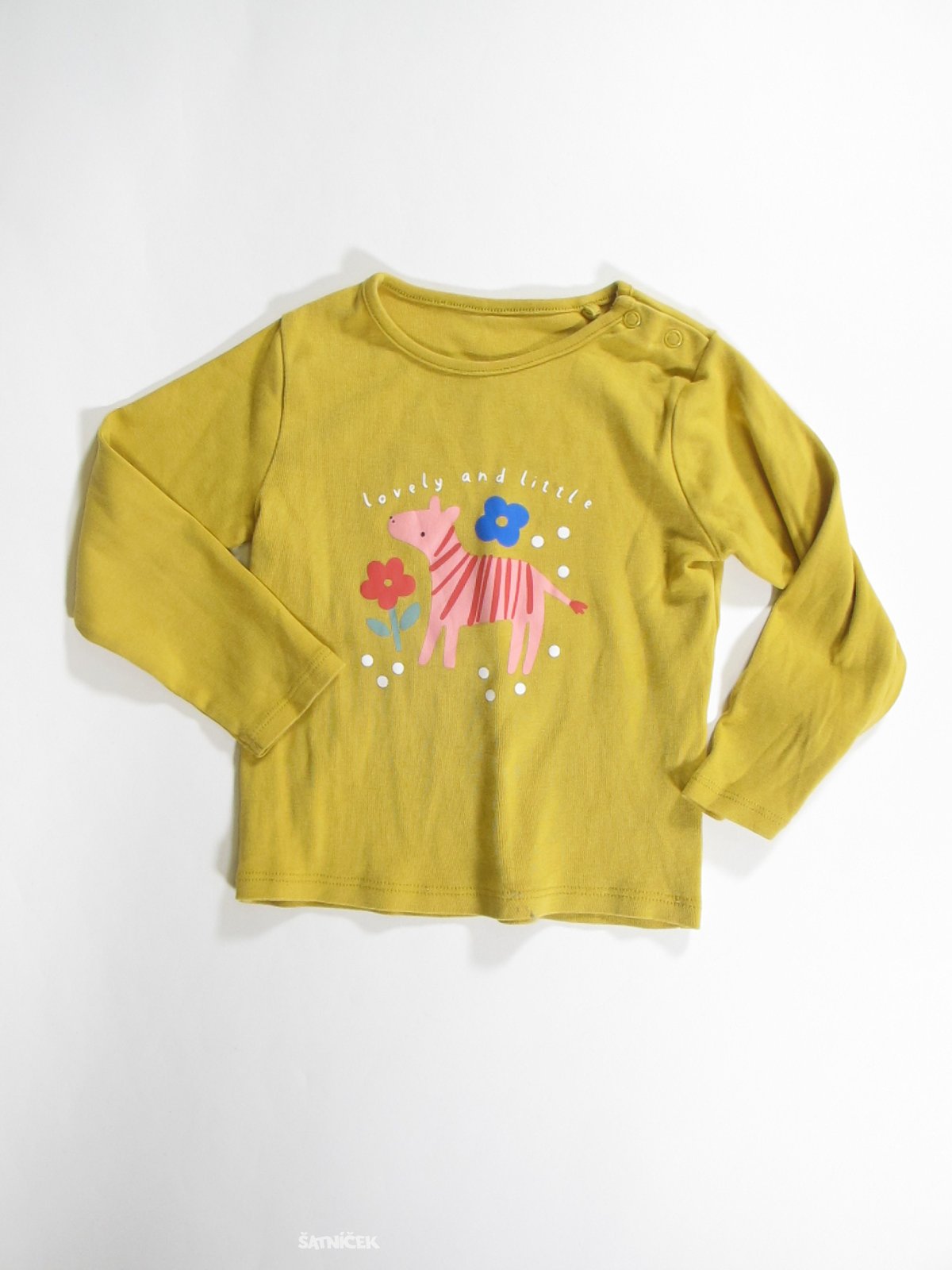 Triko dl.rukáv pro holky okrové  secondhnad