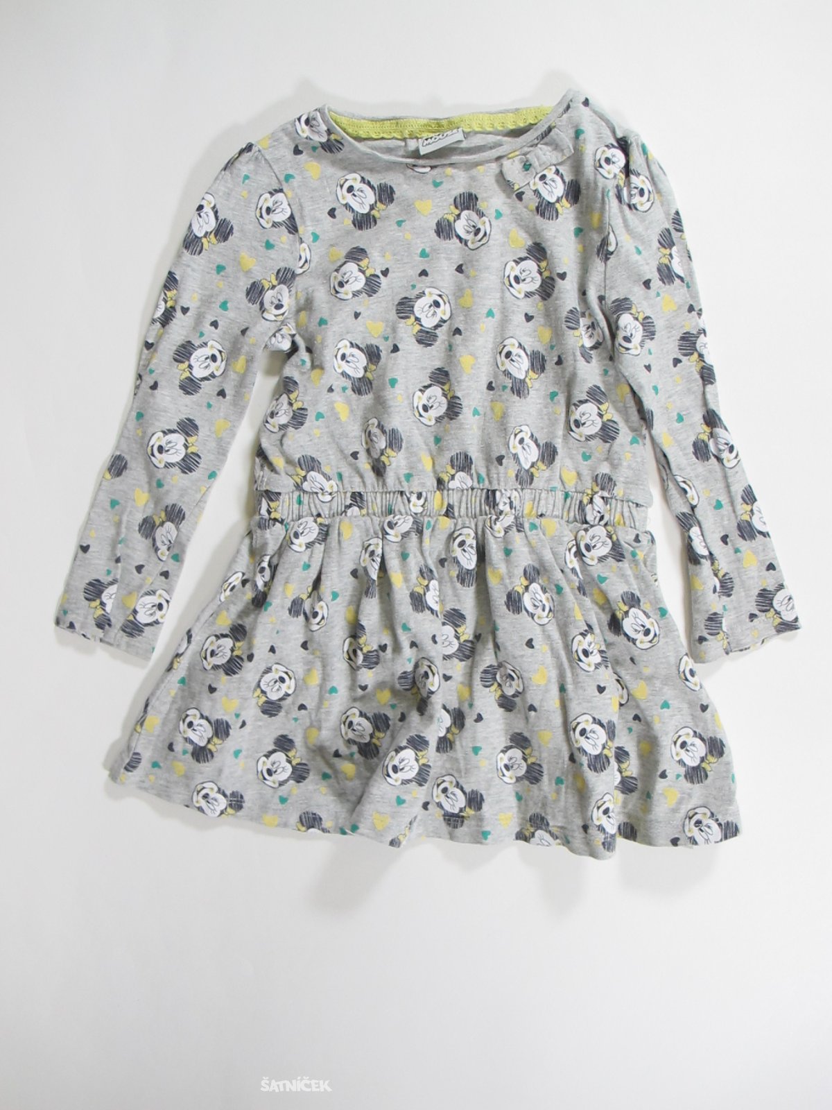 Šaty-tunika dl rukáv pro holky s minnie  secondhand