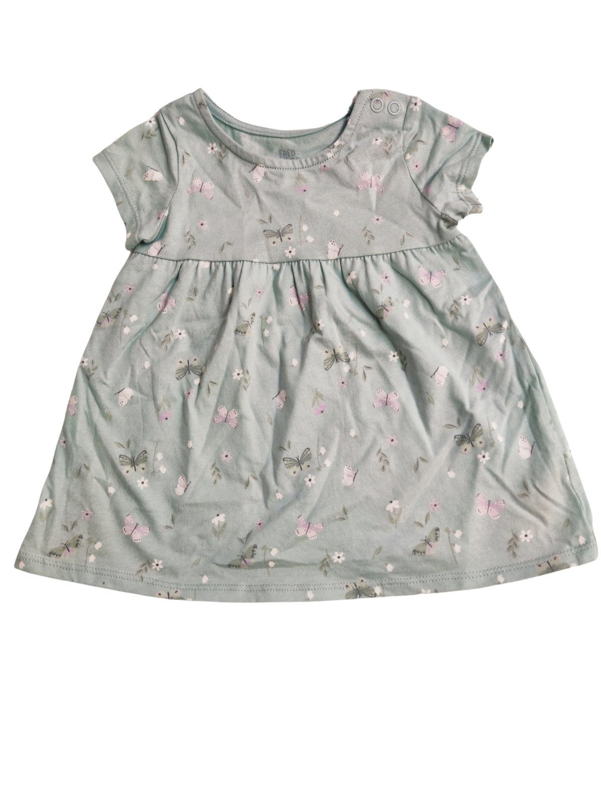 Světle modré šaty s obrázky pro holky secondhand F&F