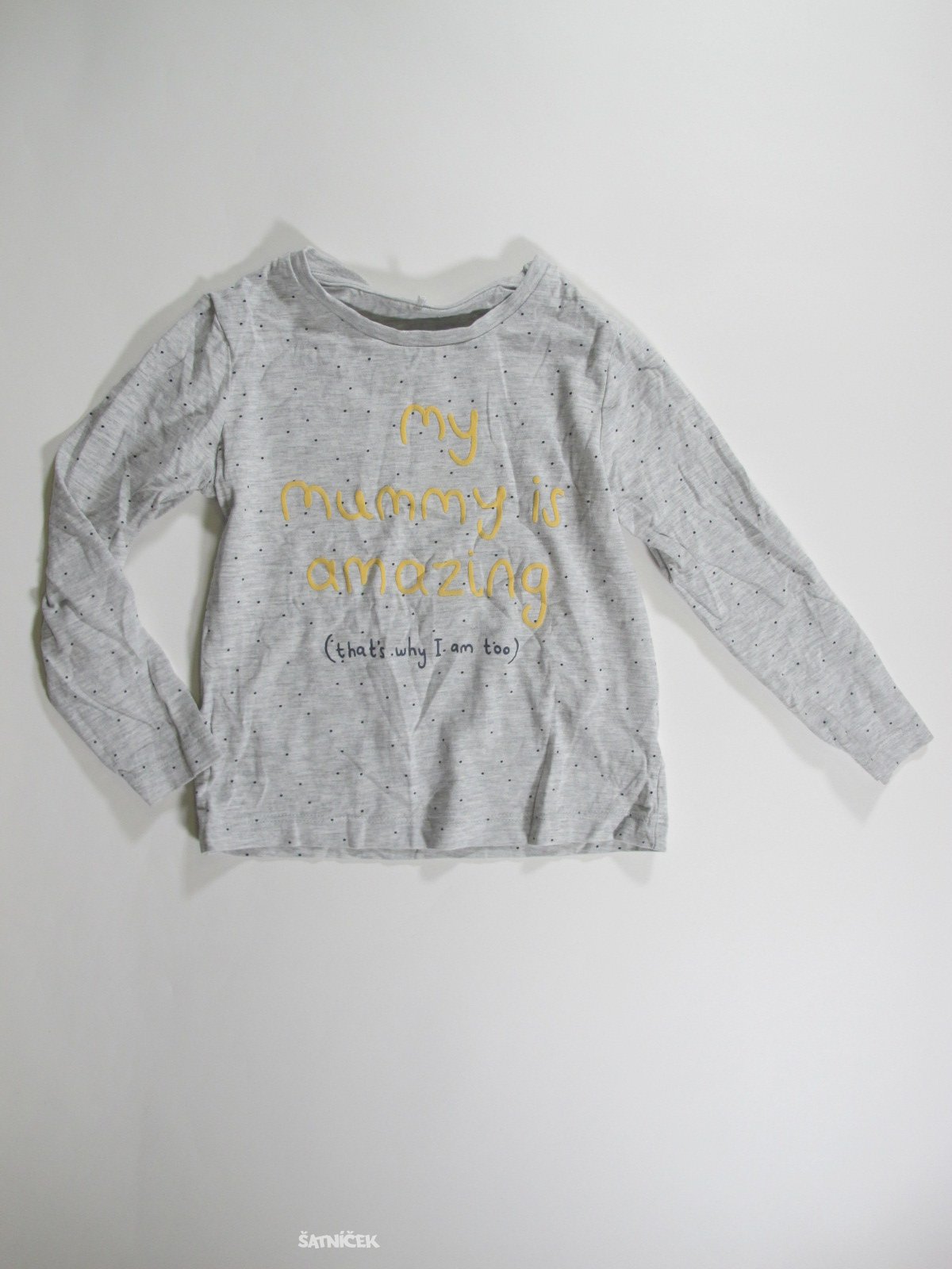 Triko dl.rukáv pro kluky s puntíkem  secondhand