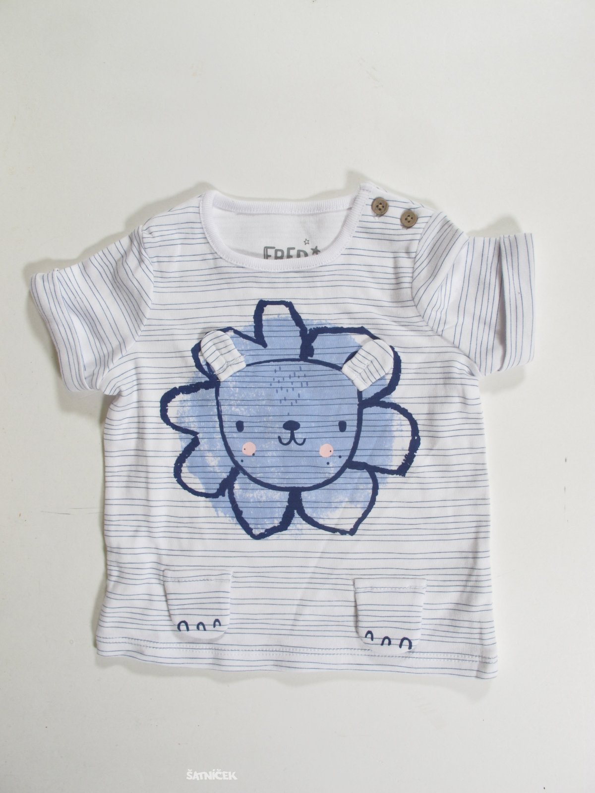 Triko pro kluky bílo modré  secondhand