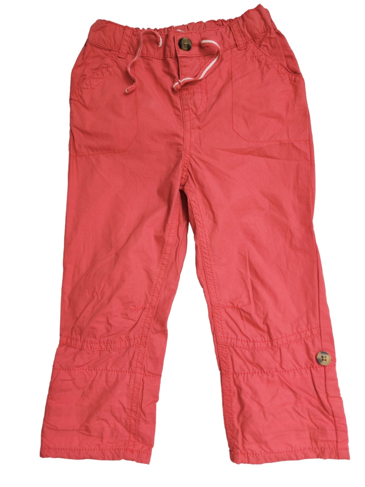 Červené kalhoty pro kluky na knoflík secondhand John Lewis