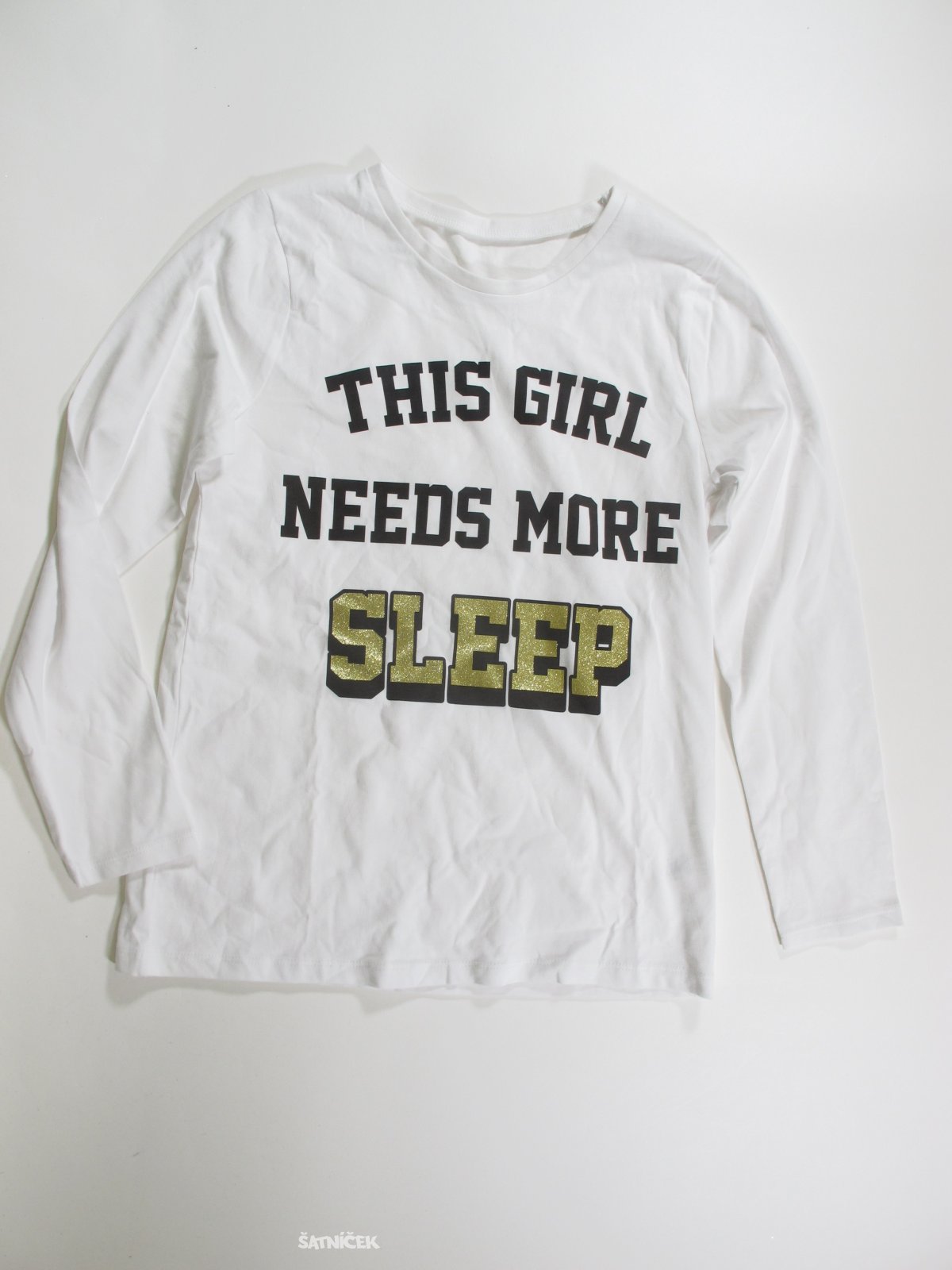 Triko dl.rukáv pro holky bílé  secondhnad