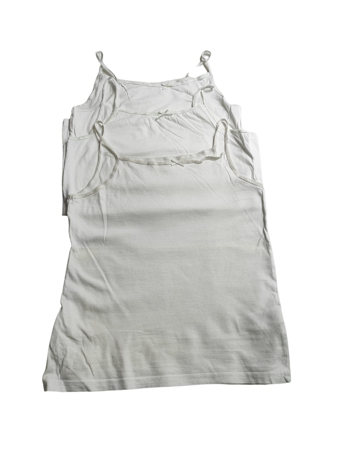 Set 3 bílých tílek pro holky outlet Primark