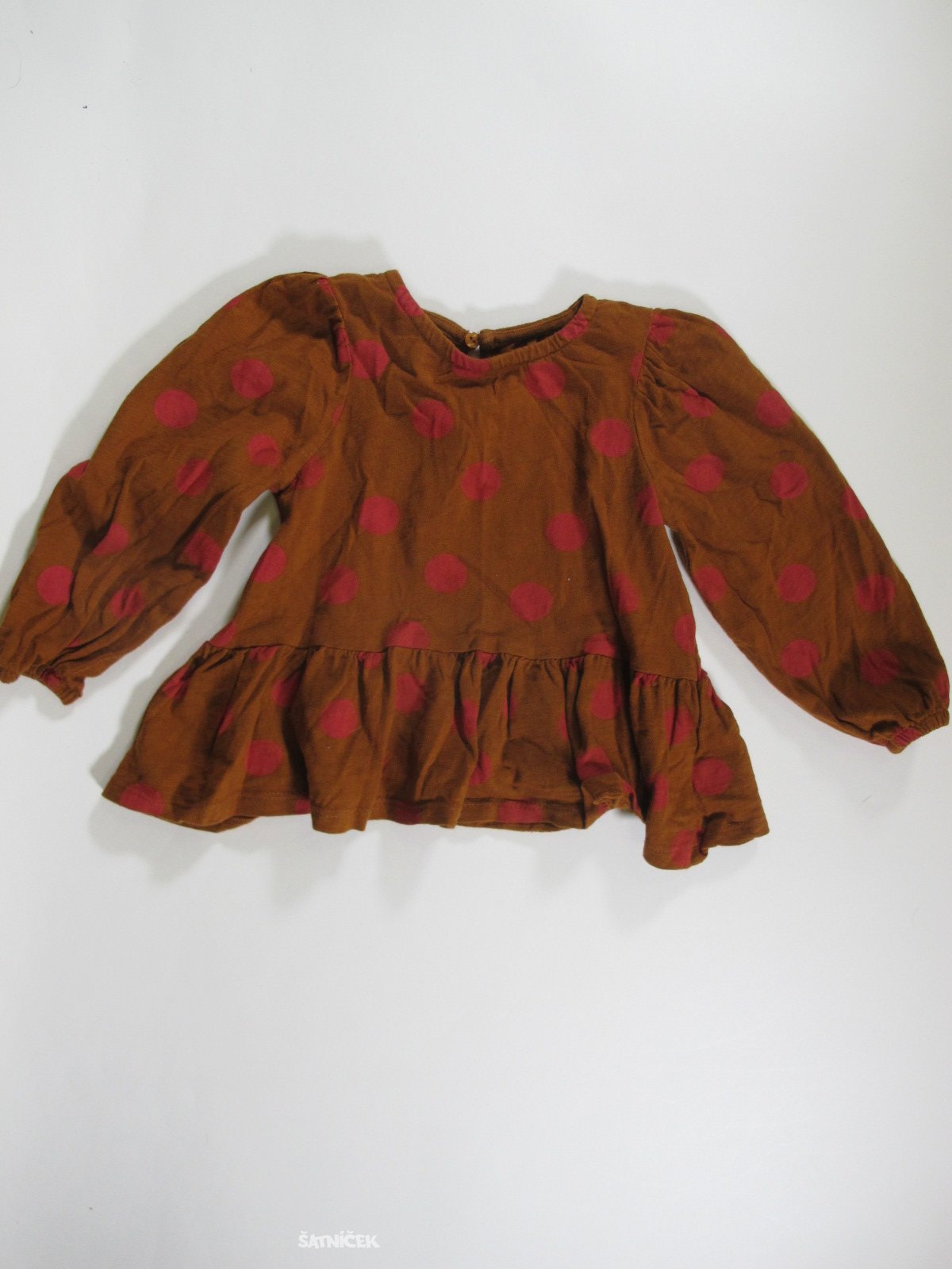 Triko dl.rukáv s puntíky  secondhand