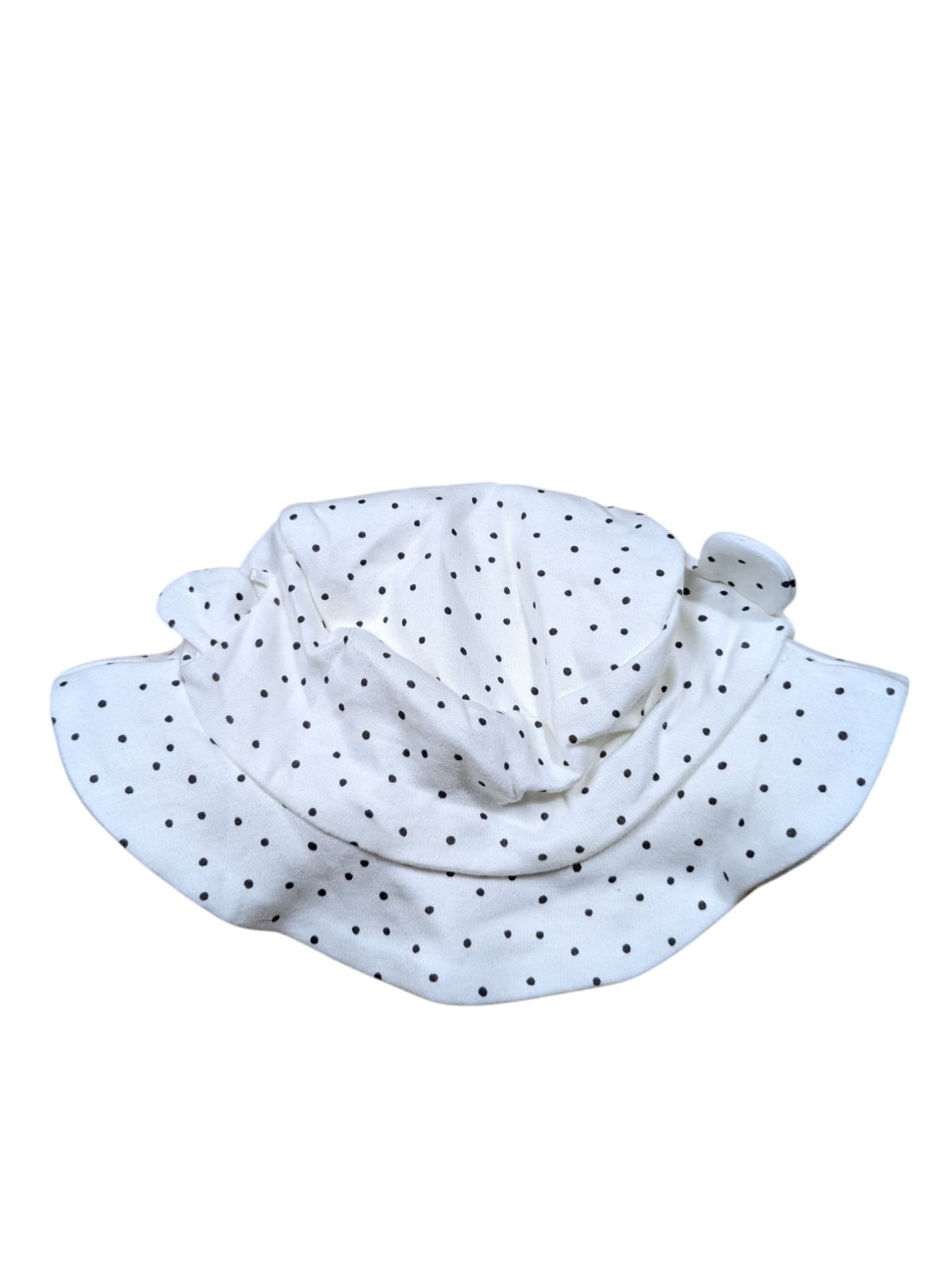 Bílý klobouk s puntíky pro holky secondhand