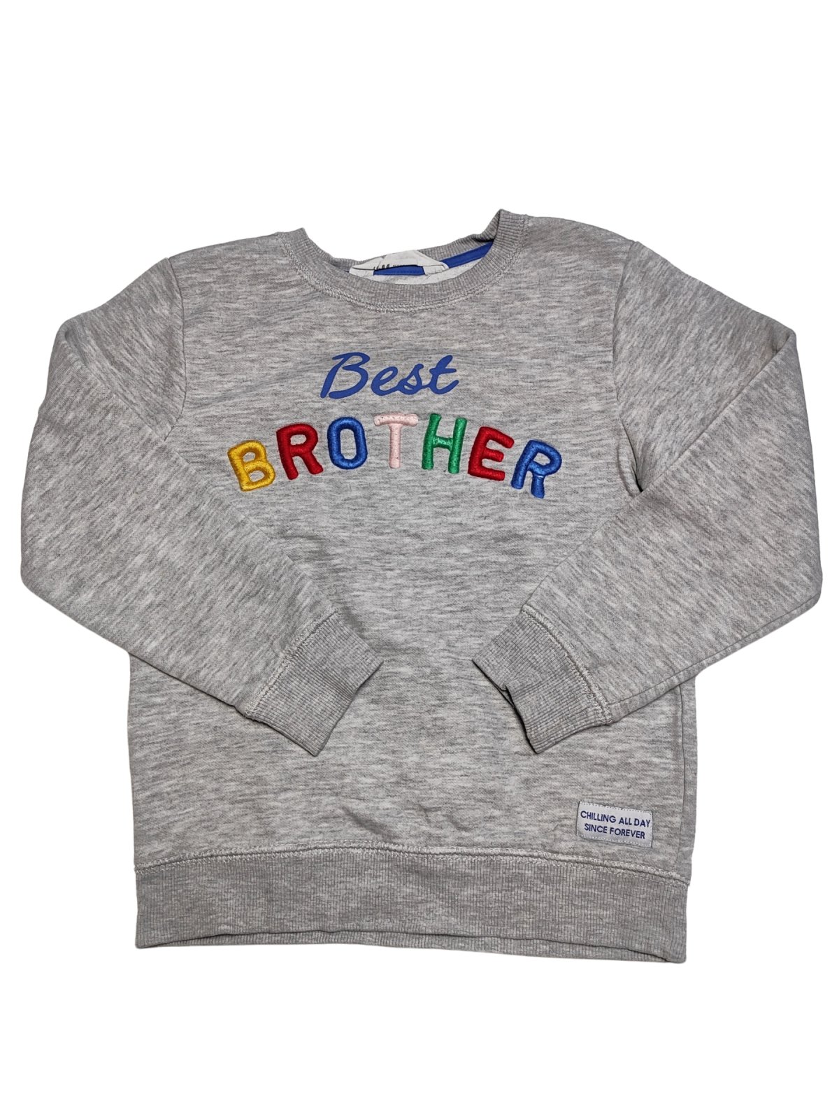 šedá mikina best brother pro kluky secondhand 